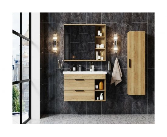 Onika Тумба подвесная с раковиной ЛЕГРАН 80.13 дуб галифакс 108047 – изображение 3