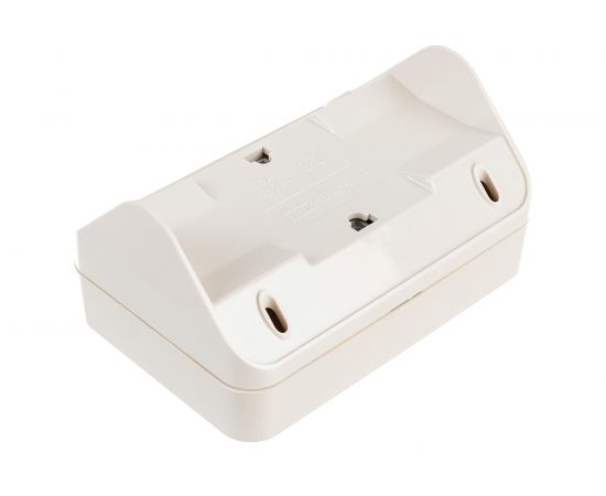 Двойная угловая розетка TDM 2П+3 открытой установки с защитными шторками IP20 250В 16А слоновая кость "Ладога" SQ1801-0243 – изображение 3