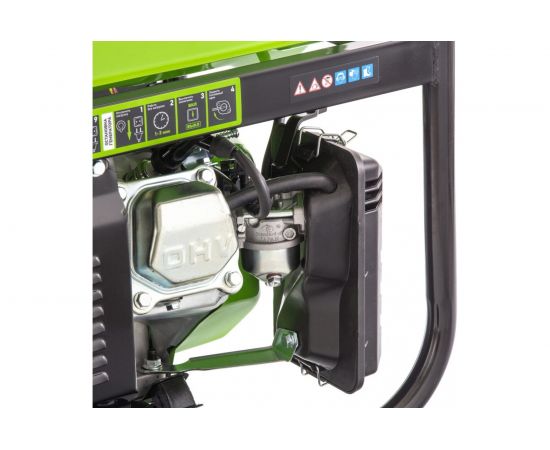 Бензиновый генератор 2,2 кВт, 230В, 4-х такт., 15 л, ручной стартер СИБРТЕХ БС-2500 94542 – изображение 3