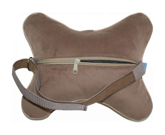 Автомобильная подушка-косточка под шею A&P большая, светло-коричневый PKVB105 – изображение 3