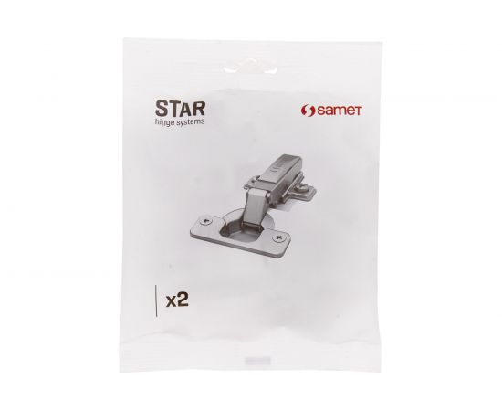 Петля SAMET STAR, изгиб 9 mm, 48AX, Ni, 2 шт. СТ-00001295 – изображение 3