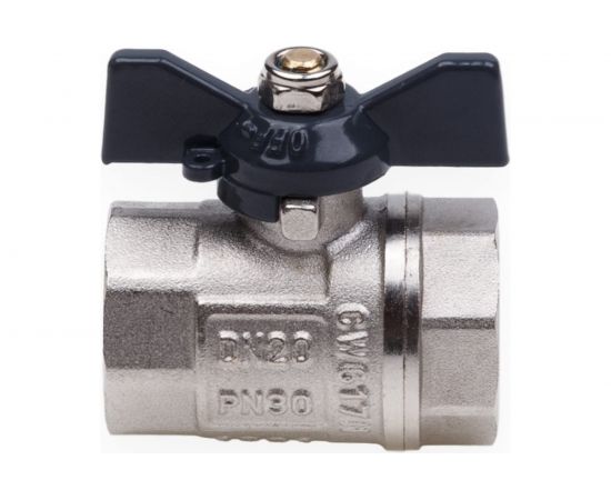 Шаровой кран AQUALINK вн-вн 3/4 B бабочка 1156 – изображение 4