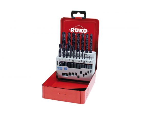 Ruko Набор сверл по металлу 1-10 мм HSSE-Co8 TiALN 19шт 281214EF – изображение 4