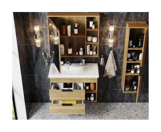 Onika Тумба подвесная с раковиной ЛЕГРАН 80.13 дуб галифакс 108047 – изображение 4