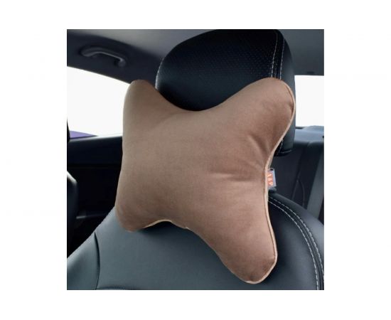 Автомобильная подушка-косточка под шею A&P большая, светло-коричневый PKVB105 – изображение 4