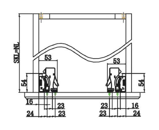 Направляющие WURTH EcoSlide скрытого монтажа, полн. выдвиж. L270 мм, 30 кг 0684250252961 10 – изображение 5