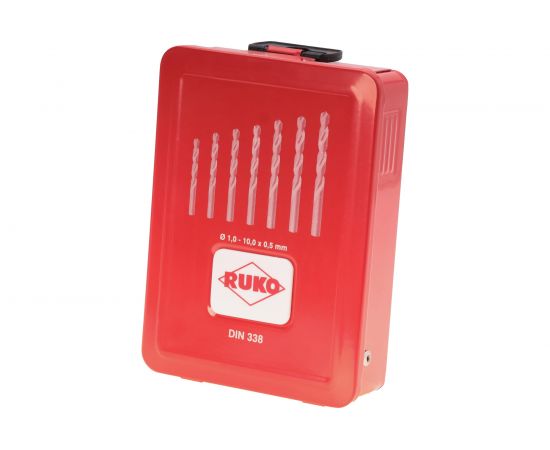 Ruko Набор сверл по металлу 1-10 мм HSSE-Co8 TiALN 19шт 281214EF – изображение 6