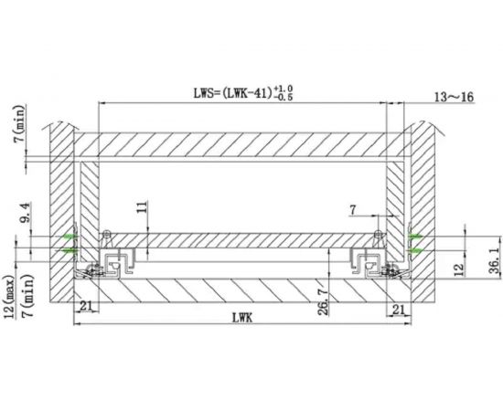 Направляющие WURTH EcoSlide скрытого монтажа, полн. выдвиж. L270 мм, 30 кг 0684250252961 10 – изображение 6