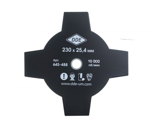 Диск для триммера 4-х лопастной (230х25.4 мм; 1.4 мм) DDE 645-488 