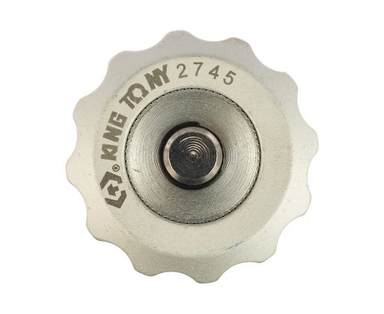 Трещотка вороток 1/4"", бесшаговая, дисковый механизм, для вставок бит KING TONY 2745 