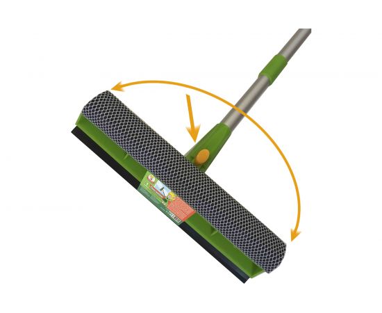 Окномойка Умничка с поворотной насадкой зеленая KF-C018 