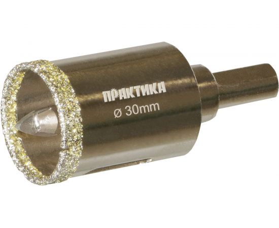 Коронка алмазная по керамограниту/керамике Профи (30х70 мм) ПРАКТИКА 917-613 