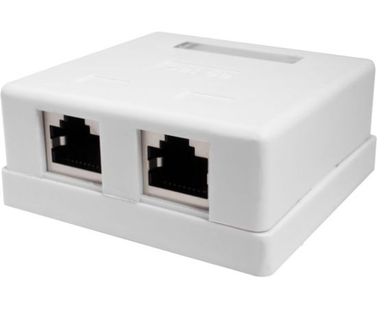 Компьютерная розетка SUPRLAN 8P8C /RJ-45/, FTP, Cat.5e, 2 порта 10-0308 