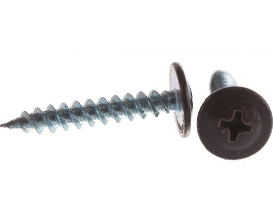 Саморезы с прессшайбой по листовому металлу до 0,9 мм Зубр RAL-8017 PH2 4,2х25 мм 400шт 300191-42-025-8017 – изображение 2