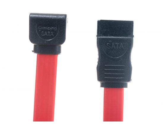 Интерфейсный кабель Cablexpert 50см, угловой разъем, 7pin/7pin, пакет SATA CC-SATA-DATA90 – изображение 2