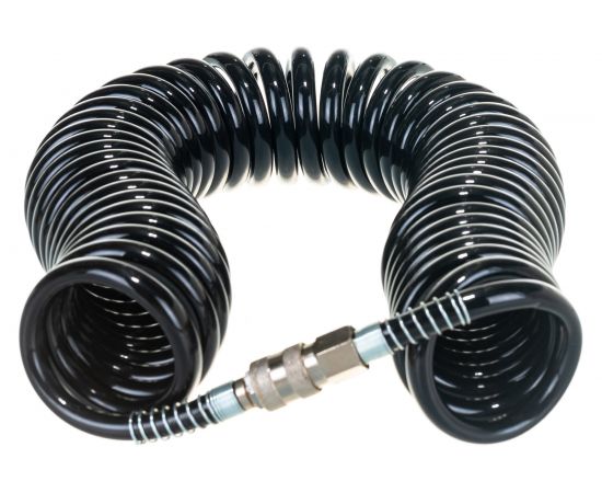Шланг полиуретановый спиральный с быстросъемными соединениями 10 м Pegas pneumatic 4922 – изображение 2