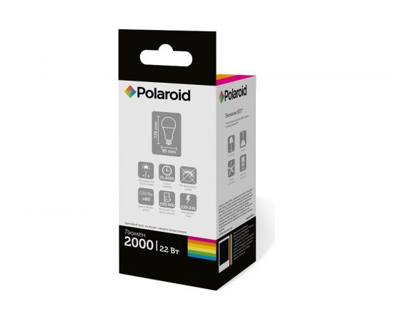 Светодиодная лампа Polaroid 220V A95 22W 3000K E27 2000lm PL-A9522273 – изображение 2