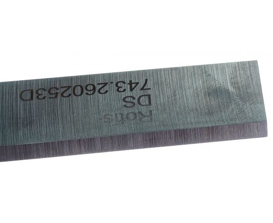 Нож строгальный (260х25х3 мм; DS) ROTIS 743.2602503D – изображение 3