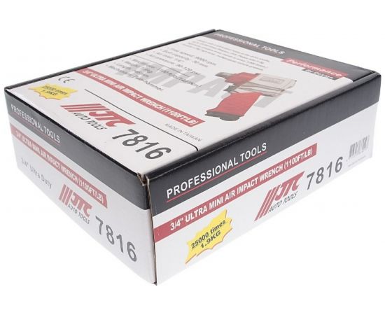 Ударный пневмогайковерт JTC 3/4 1491 Nm 90-120PSI JTС-7816 – изображение 3