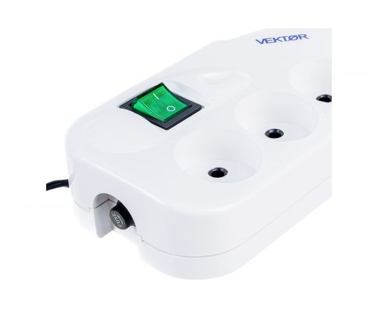 Сетевой фильтр Vektor LITE 2.2кВт светло-серый 1.8м-2м 9774 – изображение 3