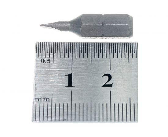 Вставка бита торцевая 1/4", Slotted, 3х0,5 мм, L=25 мм KING TONY 102503S1 – изображение 4