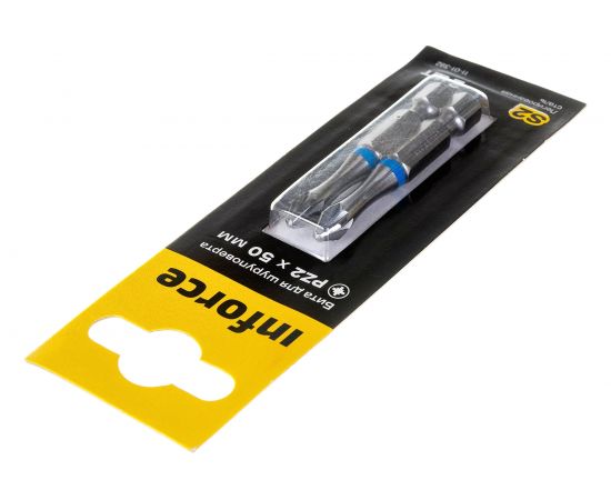 Бита (2 шт; PZ2; 50 мм) для шуруповерта Inforce 11-01-392 – изображение 5