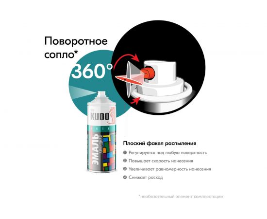 Универсальная эмаль KUDO бирюзовая 11600532 – изображение 5