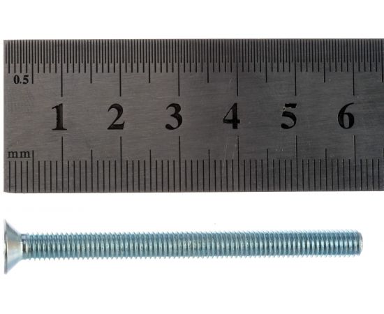 Винт с потайной головкой ЕВРОПАРТНЕР DIN 965 Zn 5х60 6шт. 12 2381 1 – изображение 5