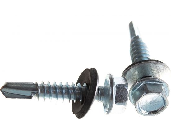 Кровельный саморез с шайбой EPDM Kenner цинк 6,3х32 150шт ск6332ф – изображение 6