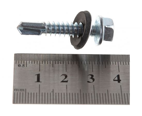 Кровельный саморез с шайбой EPDM Kenner цинк 6,3х32 150шт ск6332ф – изображение 7