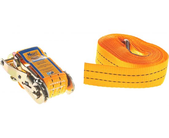 Ремень крепления груза с храповиком KRAFT 6 м, 2 т KT 800115 – изображение 8