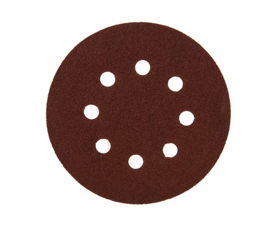 Круг абразивный шлифовальный (5 шт; 125 мм; P 120; 8 отв) КЕДР 54678 