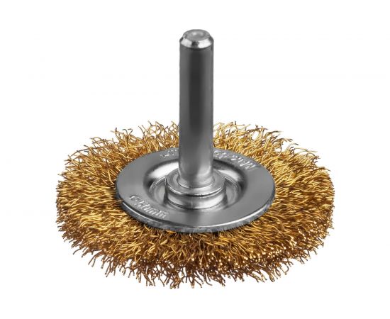 Щетка дисковая для дрели (латунированная проволока 0,3 мм, 50 мм) MIRAX 35145-050 