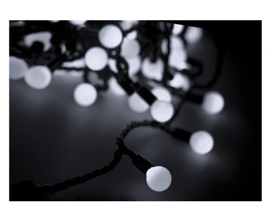 Гирлянда Neon-Night Мультишарики, диаметр 18 мм, 5м, темно-зеленый ПВХ, 25 LED, Белые 303-555 