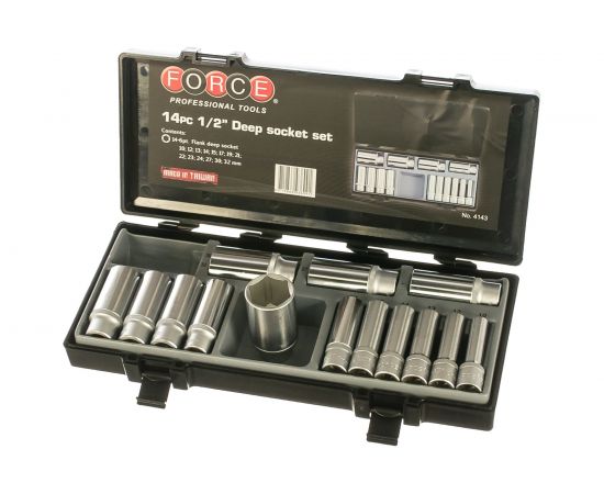 Набор длинных 6-ти гранных головок 14 шт. FORCE 4143 