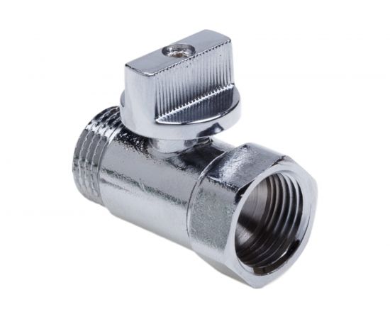 Шаровой кран AQUALINK мини хром вн-нар 1/2 m Cr 1321 