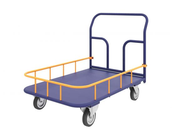 Тележка RUSKLAD платформенная с бортиком ТПБ 4 (600x1200) d160мм 