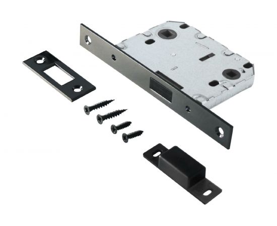 Защелка Аллюр L7050-MS BN (черный никель; магнитная; без ручек; с фиксатором) 11553 