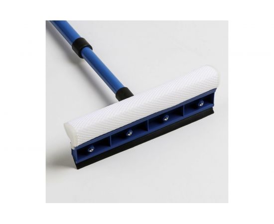 Окномойка Доляна с поролоновой насадкой, металлической телескопической ручкой 826279 – изображение 2