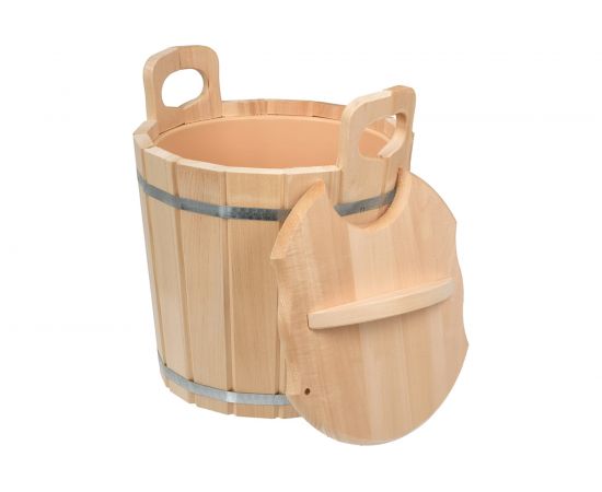 Запарник с пластиковой вставкой и крышкой Банные штучки 12л 03709 – изображение 2