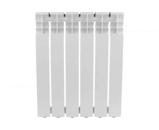 Алюминиевый радиатор ROMMER Optima 500 6 секций RAL9016 89557 – изображение 2