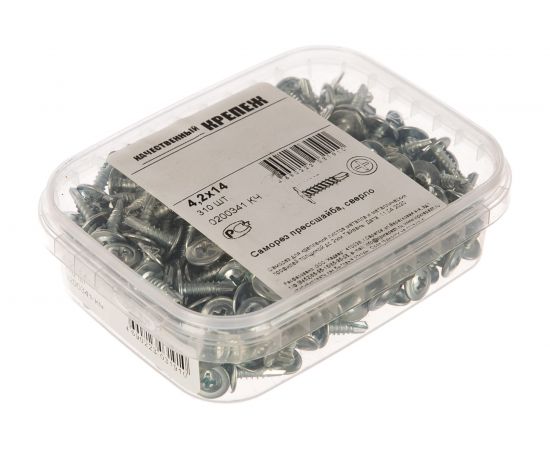 Саморез с прессшайбой Качественный Крепеж 4,2х14 сверло 310 шт 0200341 КЧ – изображение 2