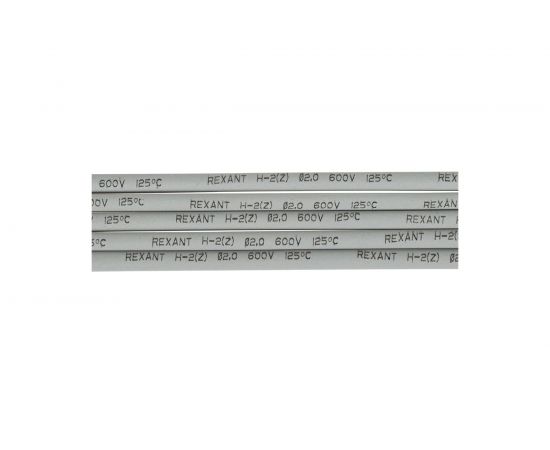 Термоусаживаемая трубка REXANT 2,0/1,0 мм, серая, упаковка 50 шт. по 1 м 20-2010 – изображение 3