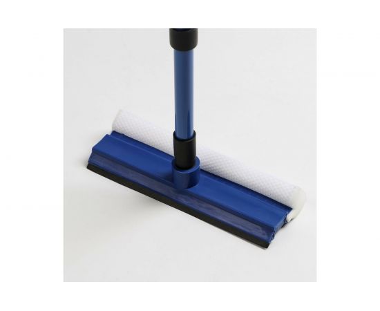 Окномойка Доляна с поролоновой насадкой, металлической телескопической ручкой 826279 – изображение 3