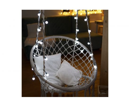 Гирлянда Neon-Night Мультишарики, диаметр 18 мм, 5м, темно-зеленый ПВХ, 25 LED, Белые 303-555 – изображение 4