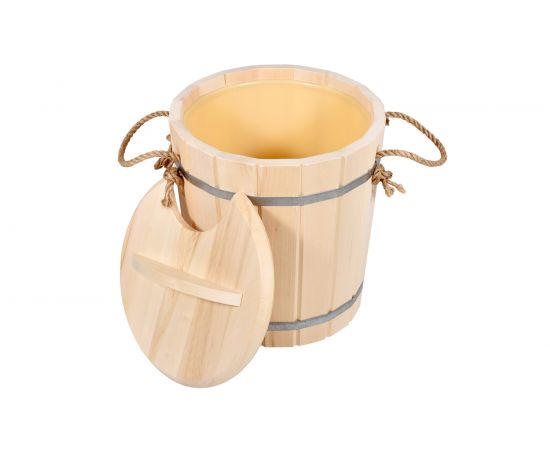 Запарник с пластиковой вставкой и крышкой Банные штучки 12л 03709 – изображение 4