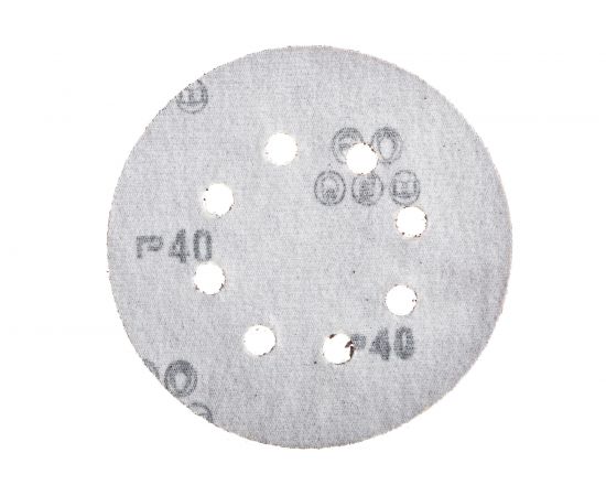 Круг абразивный шлифовальный (5 шт; 125 мм; P 40; 8 отв) КЕДР 54674 – изображение 5