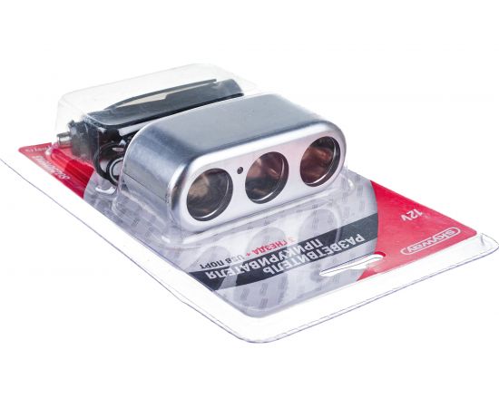 Разветвитель прикуривателя 3 гнезда + USB SKYWAY предохранитель 10А, USB 1A S02301013 SL – изображение 5