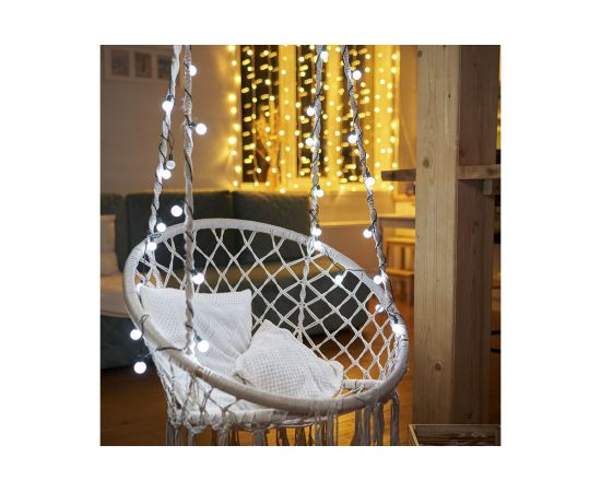 Гирлянда Neon-Night Мультишарики, диаметр 18 мм, 5м, темно-зеленый ПВХ, 25 LED, Белые 303-555 – изображение 6