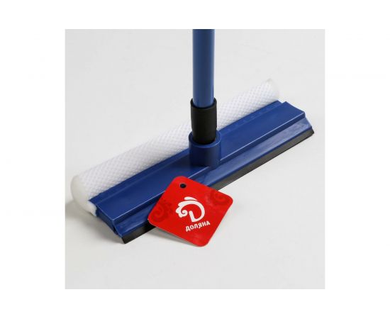 Окномойка Доляна с поролоновой насадкой, металлической телескопической ручкой 826279 – изображение 7